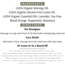 Load image into Gallery viewer, Organic Moisturizing Hair &amp; Face Cleanser | Beard Oil | 4/8oz
