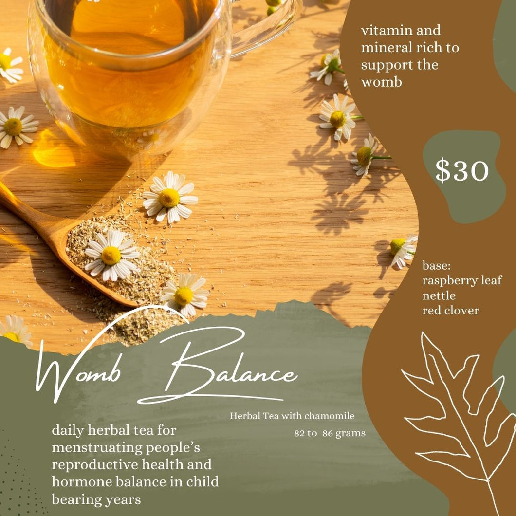 Womb Balance Tea: chamomile