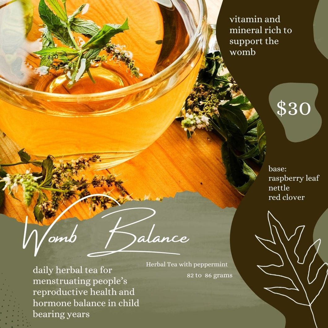 Womb Balance Tea: peppermint